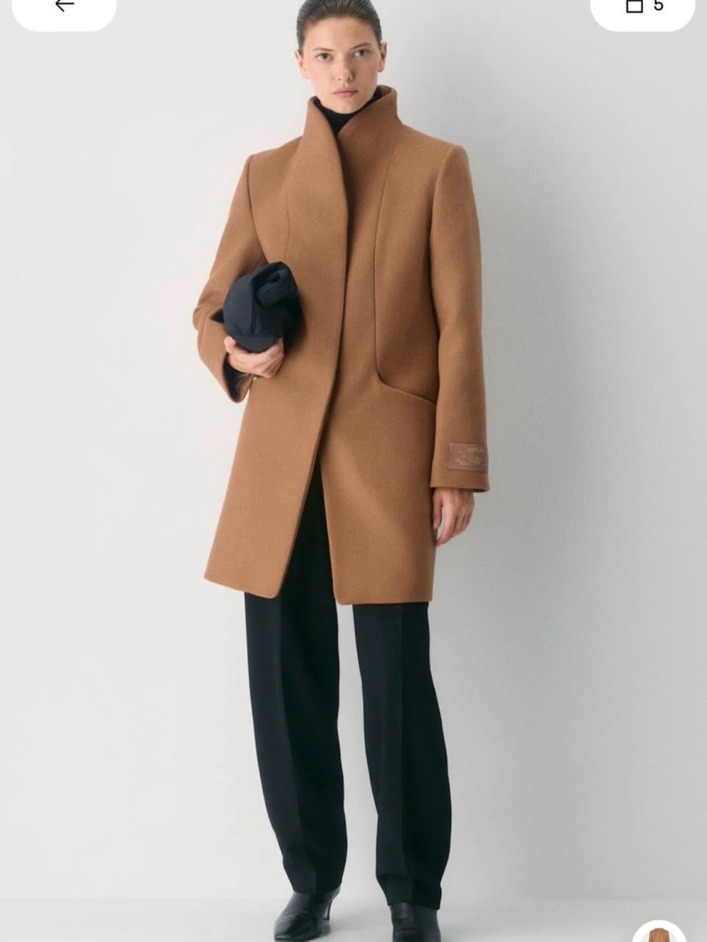 Wilfred luxe wool cashmere coat - aritzia cocoon coat XXS